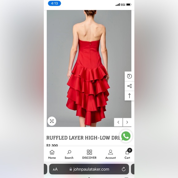 Never been worn, formal Hilow black gown - Picture 4 of 5